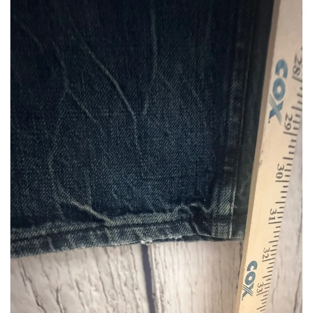 Vayder Straight Stein Mens Distressed Blue Denim‎ Jeans Size 32 Button Fly NEW